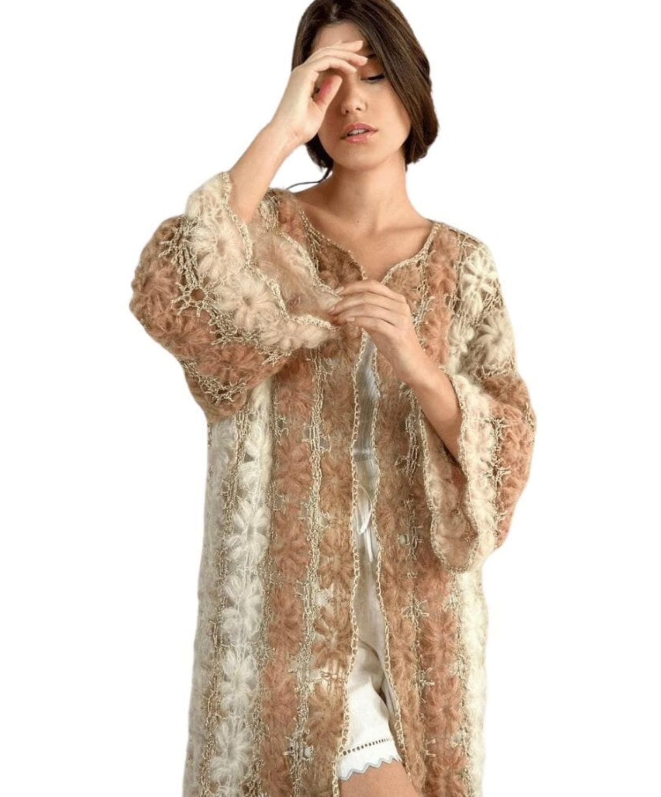 Maridruna Marigold Ombre Long Cardigan