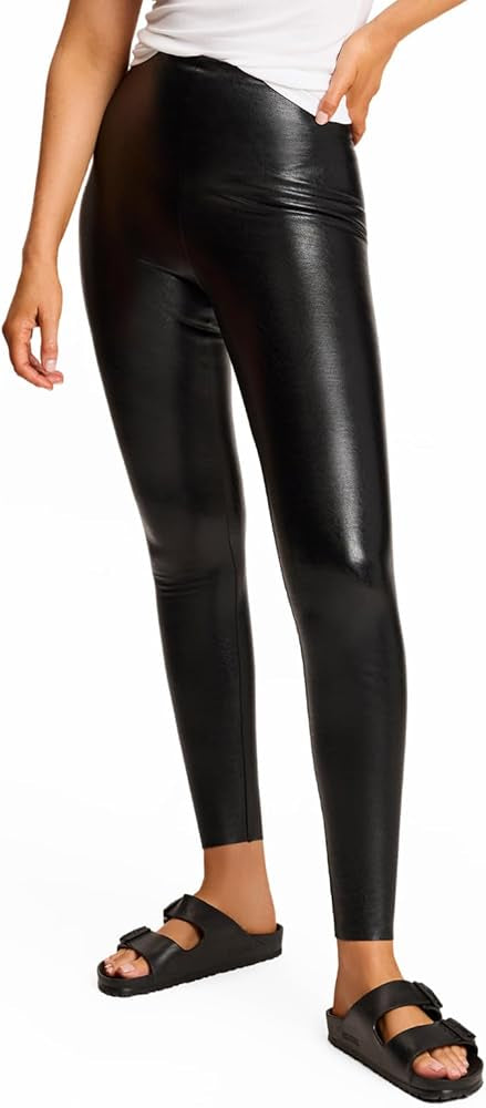COMMANDO black faux leather leggings NWT