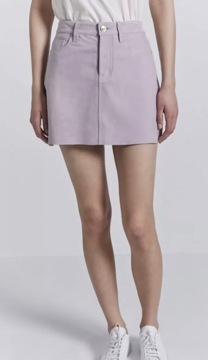 Current/Elliott - Purple Suede Mini Skirt