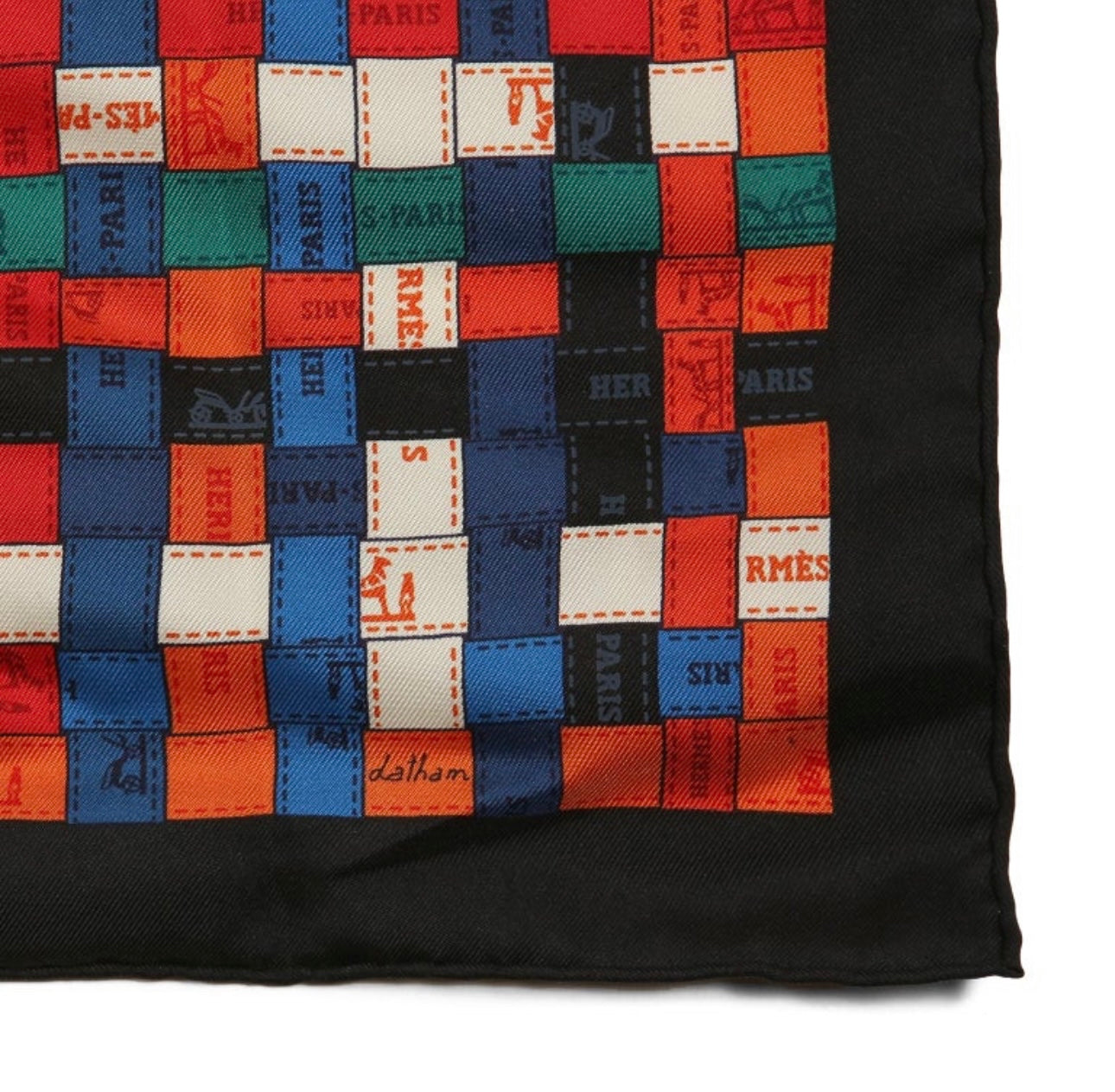 HERMES - Bolduc Au Carre Silk Scarf Multicolor