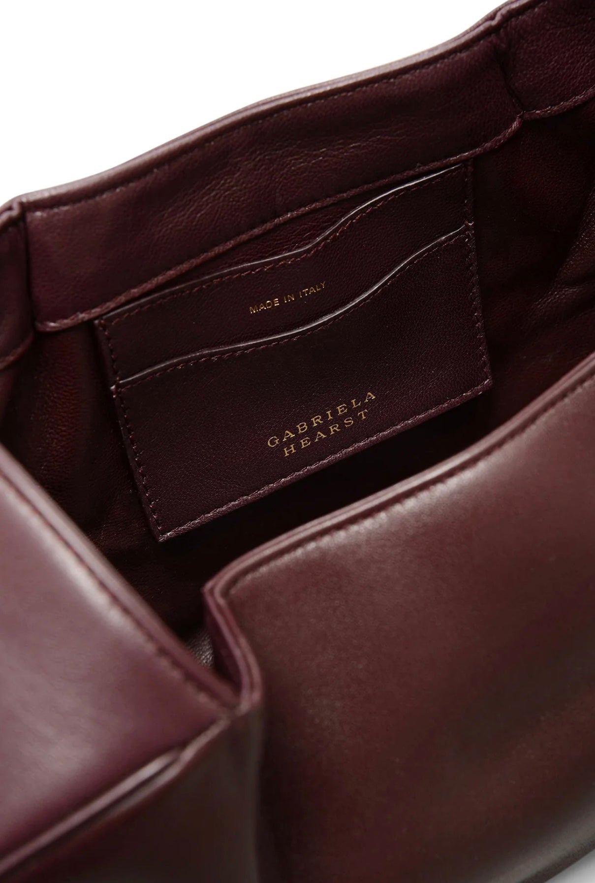 GABRIELA HEARST - Nina Bag in Bordeaux Nappa Leather