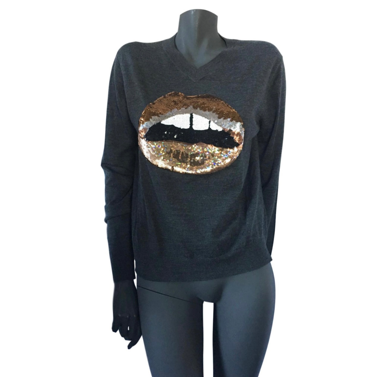 Markus Lupfer - Sequin LIPS Sweater