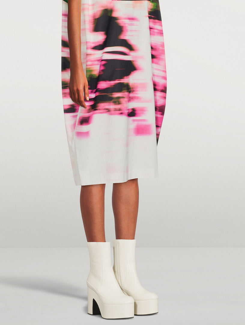 DRIES VAN NOTEN leather platform ankle boots