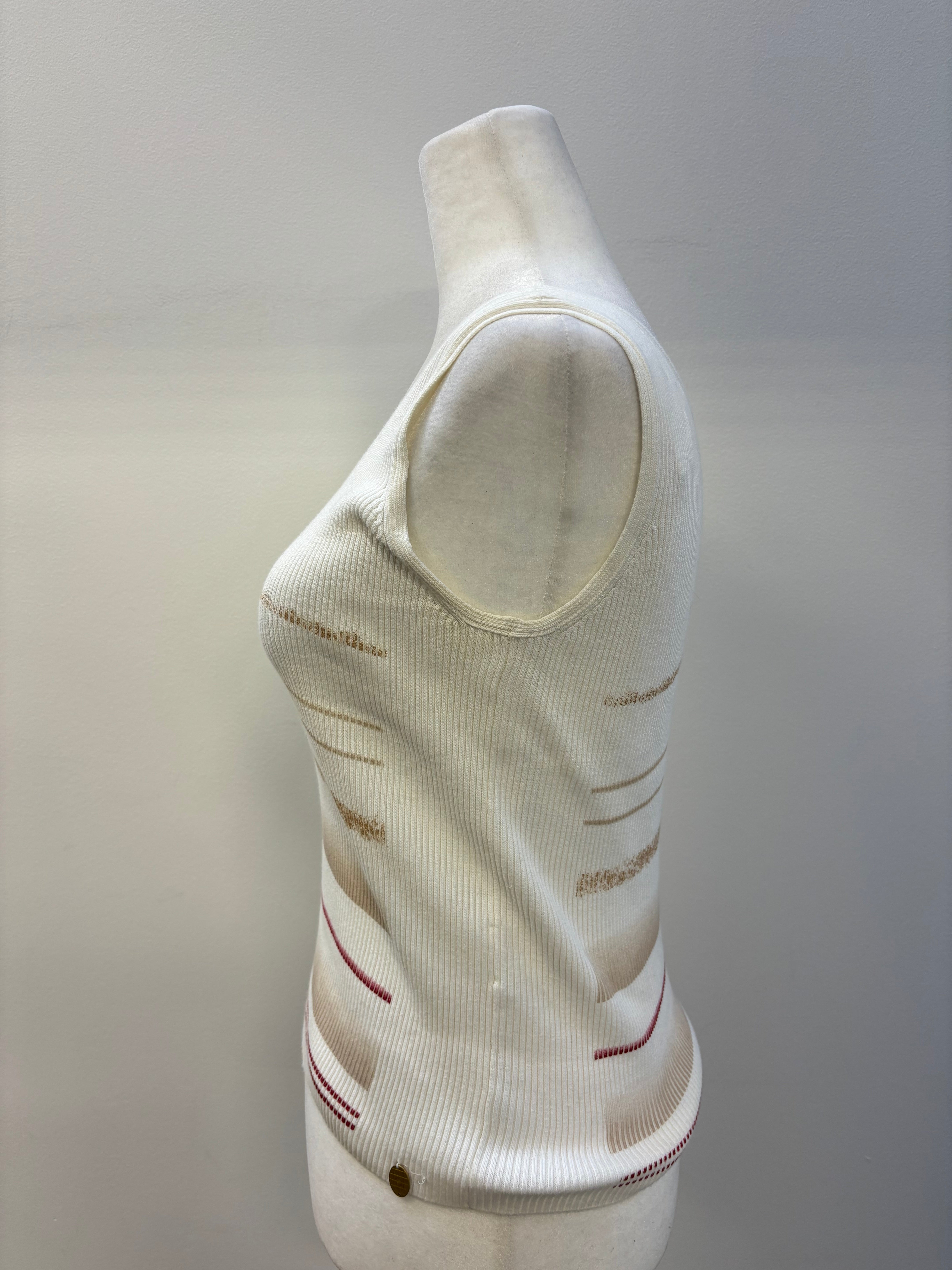 Chanel Ribbed Cotton Tank Top