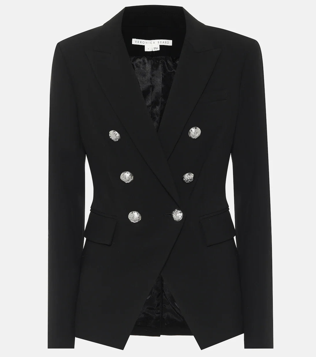 VERONICA BEARD black satin blazer