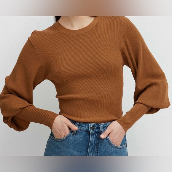 TOTEME camel long sleeve