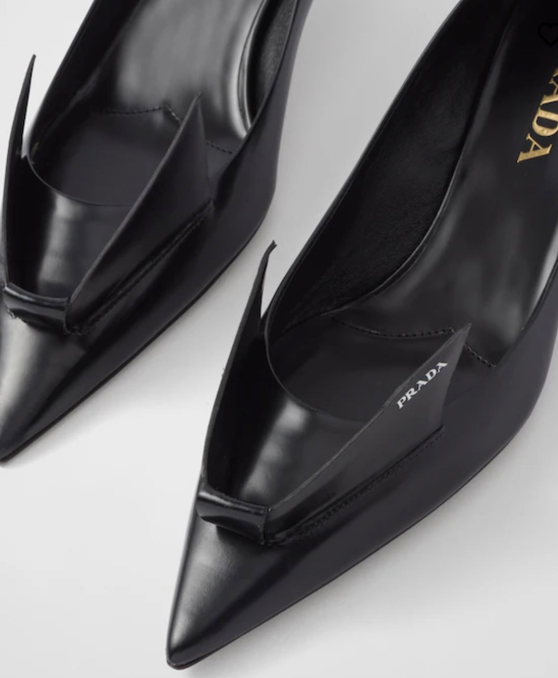 PRADA - Brushed Leather Pumps