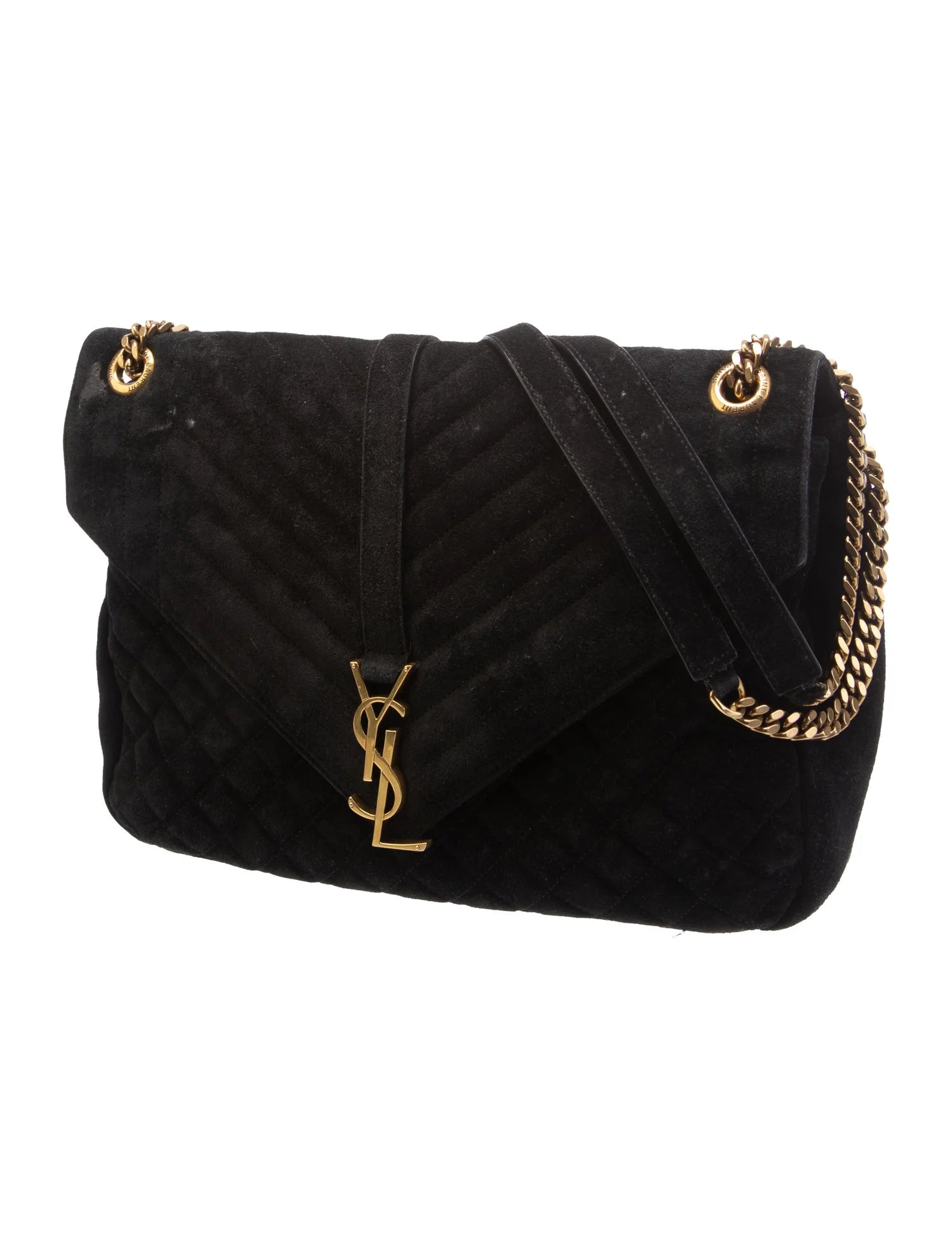 SAINT LAURENT tri-quilt soft envelope bag