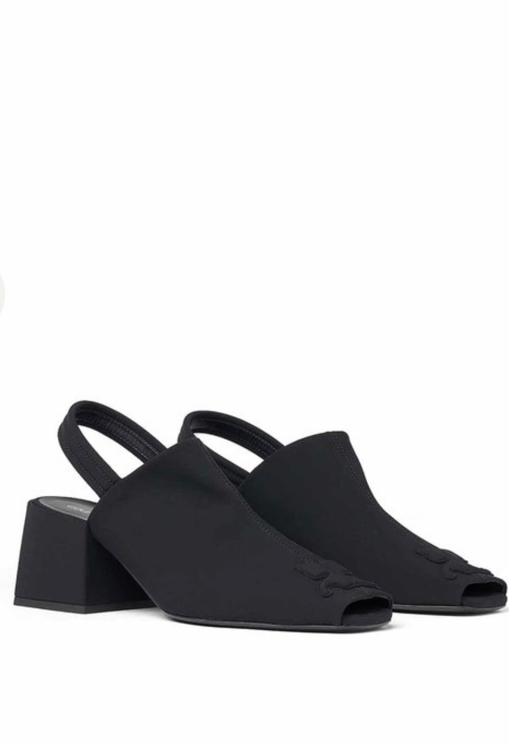 Courreges - SLINGBACK logo mules