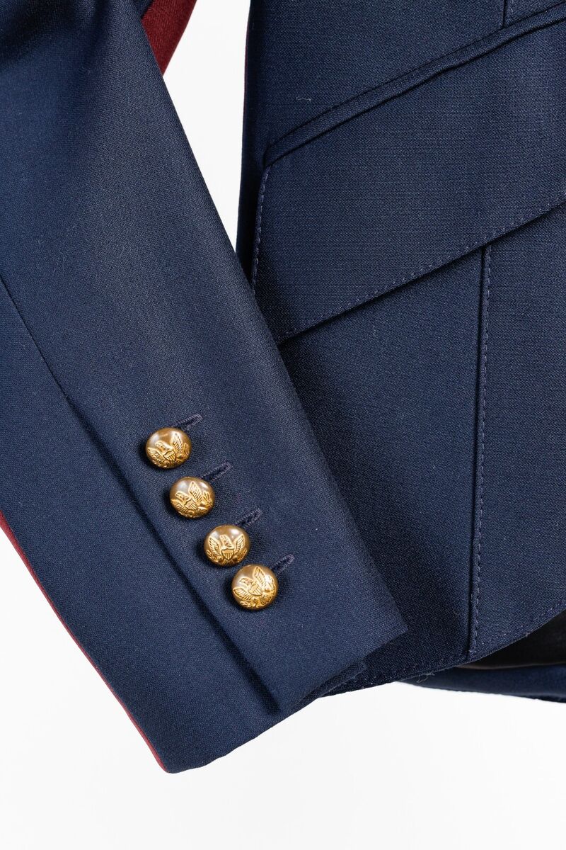 SMYTHE navy/burgundy blazer