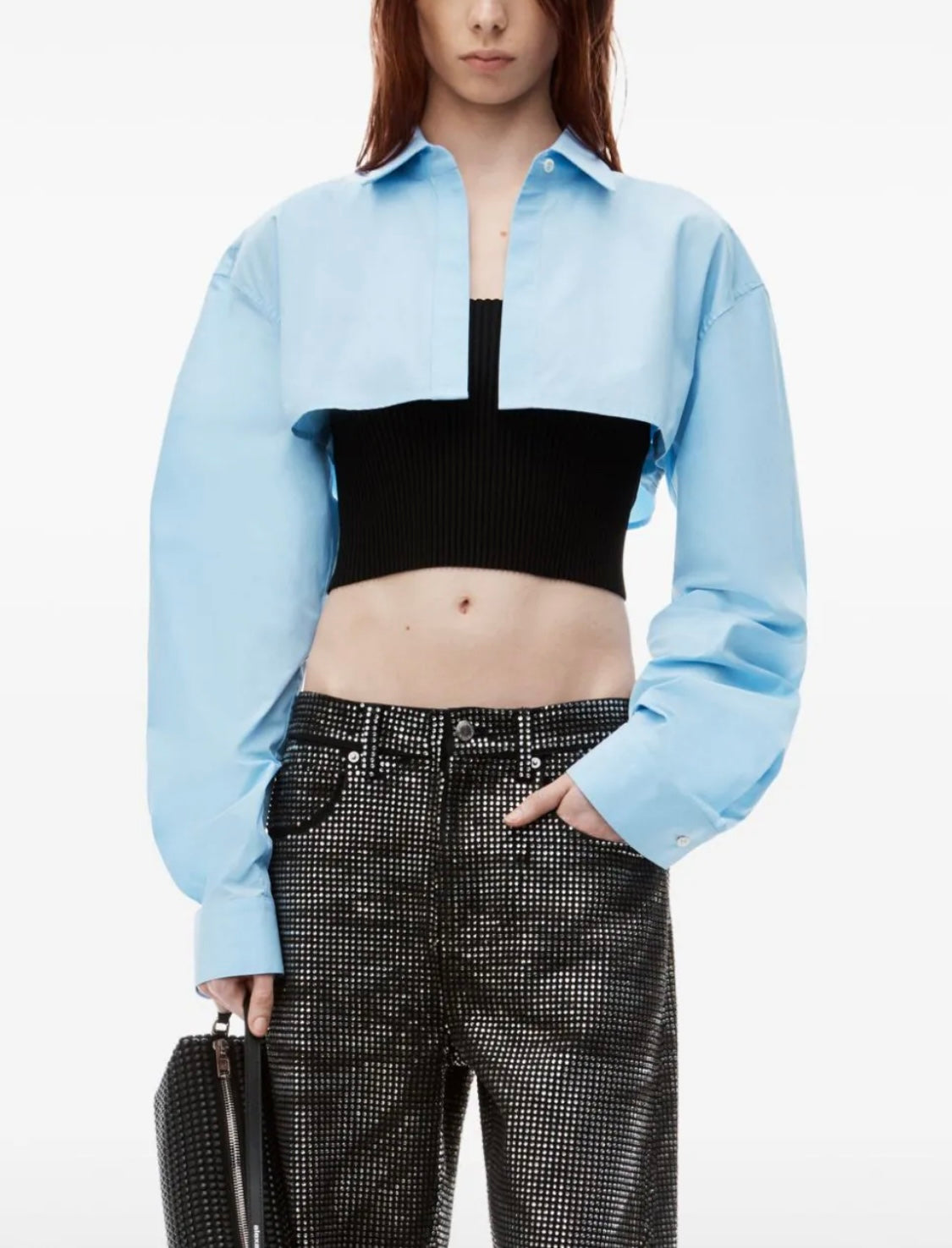 ALEXANDER WANG -
TANK WITH LONG SLEEVE SHIRT