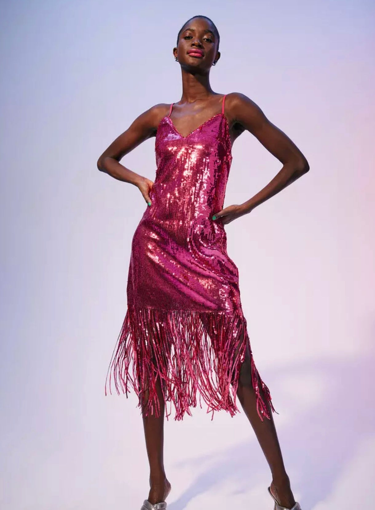 H&M - Sequin & Fringe Dress