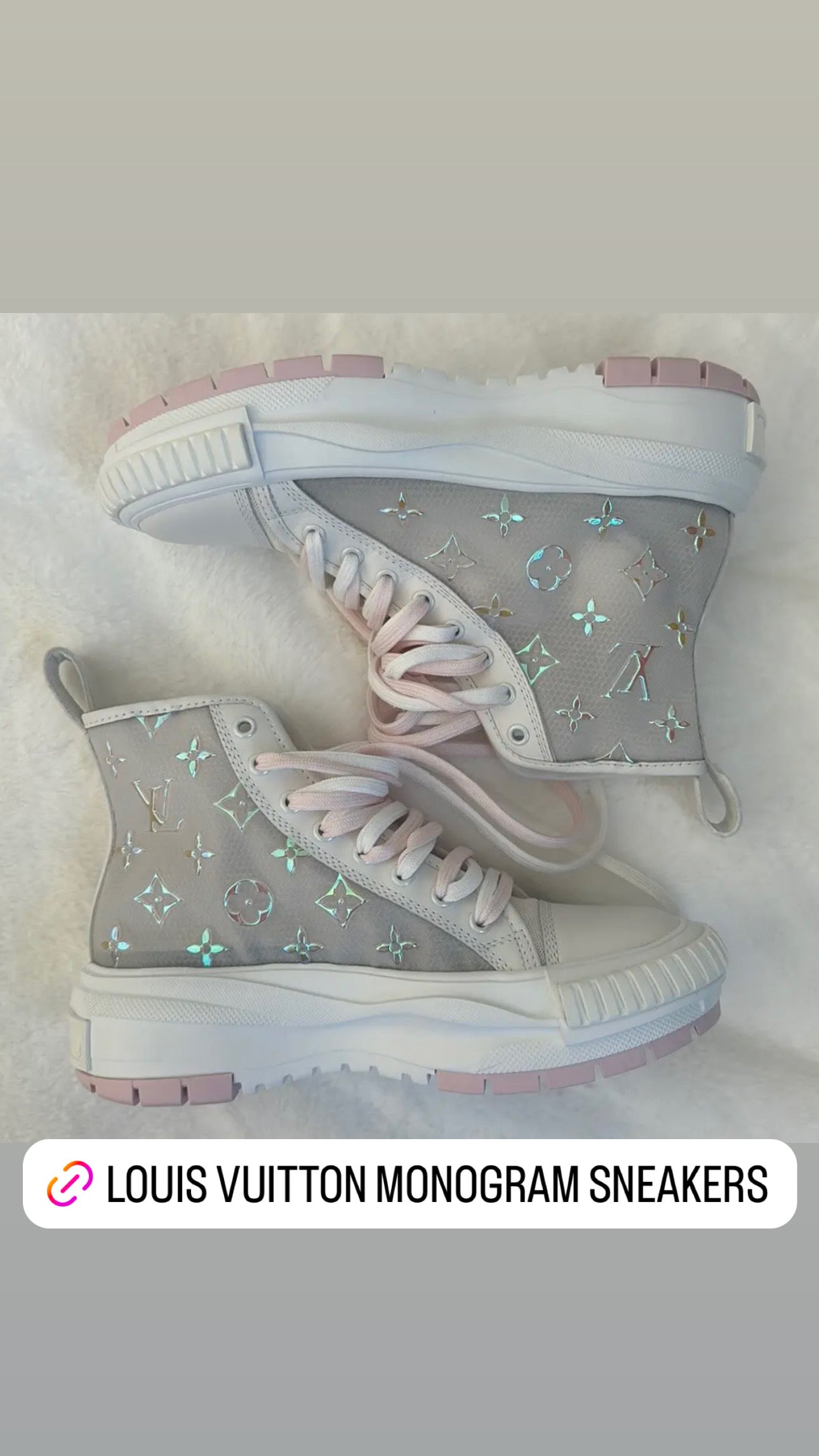 LOUIS VUITTON monogram sneakers