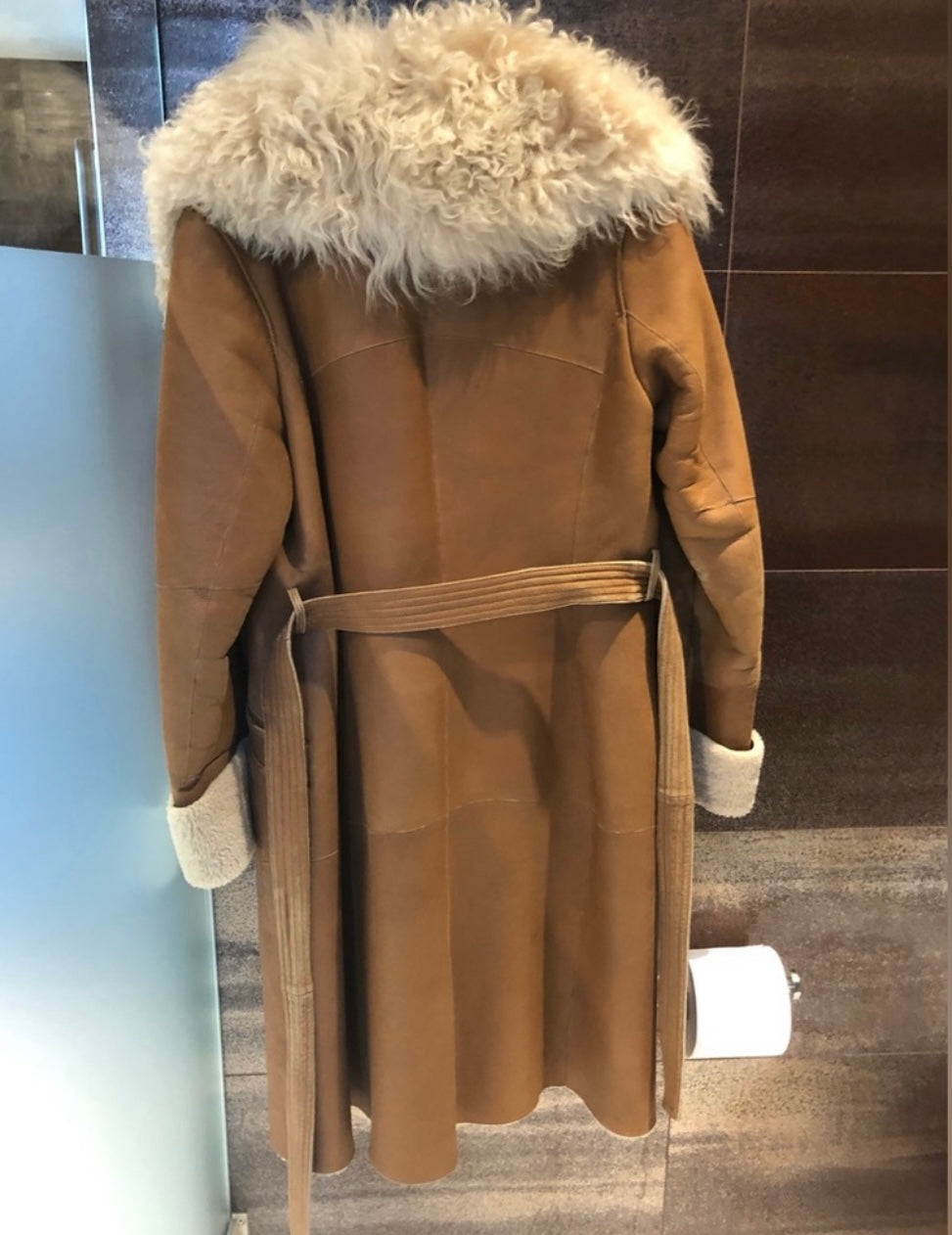 Rudsak - “Penny Lane” Shearling Coat with Big Collar