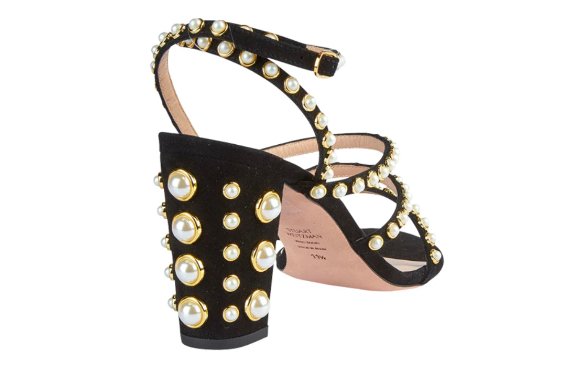STUART WEITZMAN- Pearl Block Heel Sandals