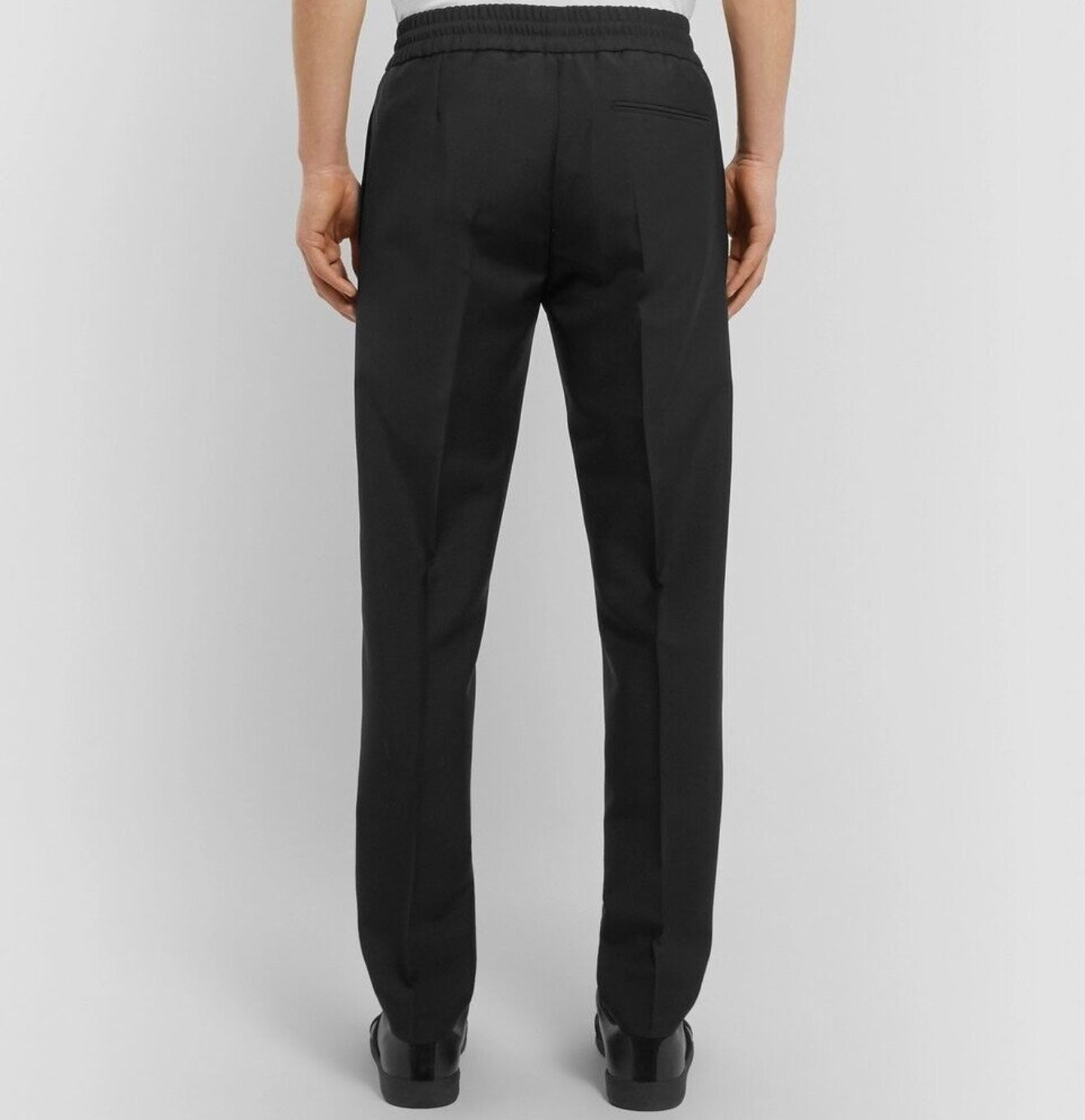 Acne Studios Ryder Wool Mohair Drawstring Trousers - black
