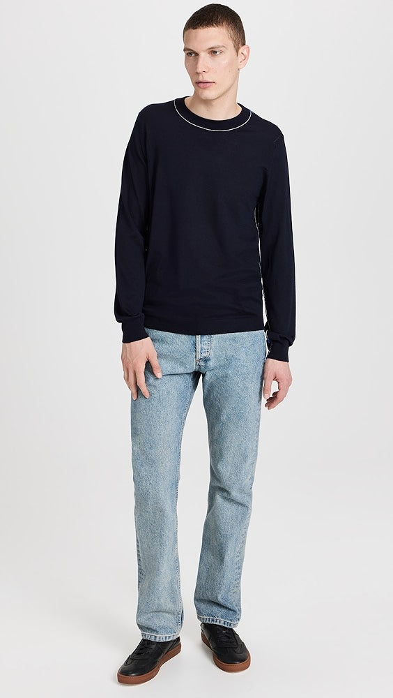 Margiela Men's Navy Wool Sweater