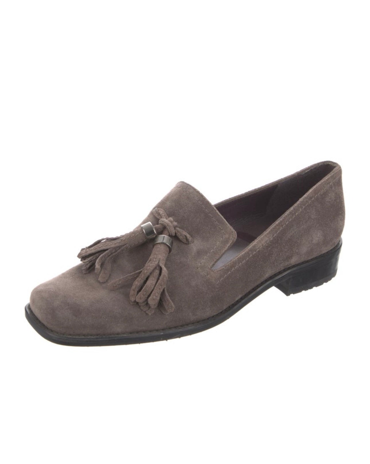 STUART WEITZMAN - Suede Tassel Loafers