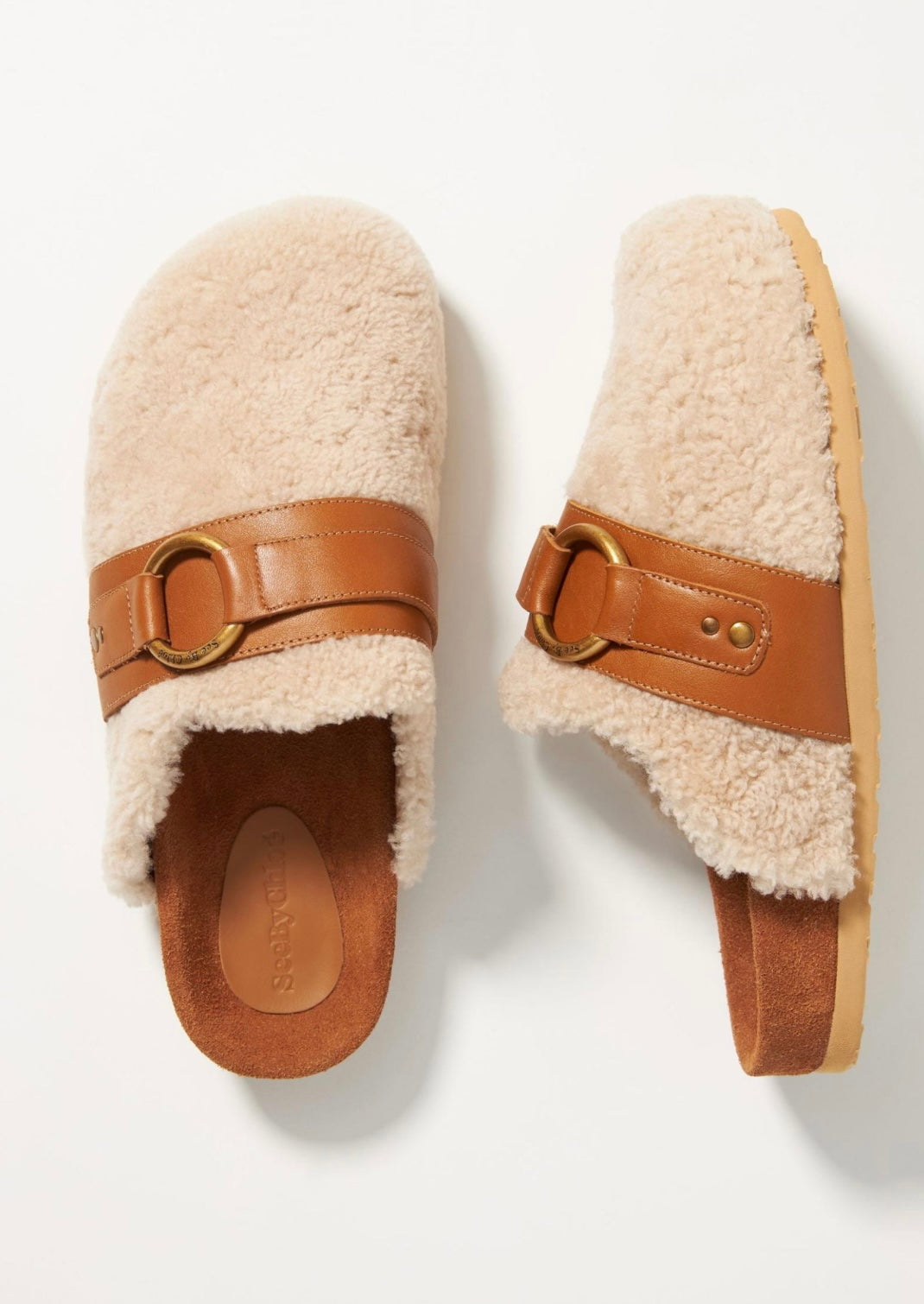 See By Chloe Gema Shearling Clogs