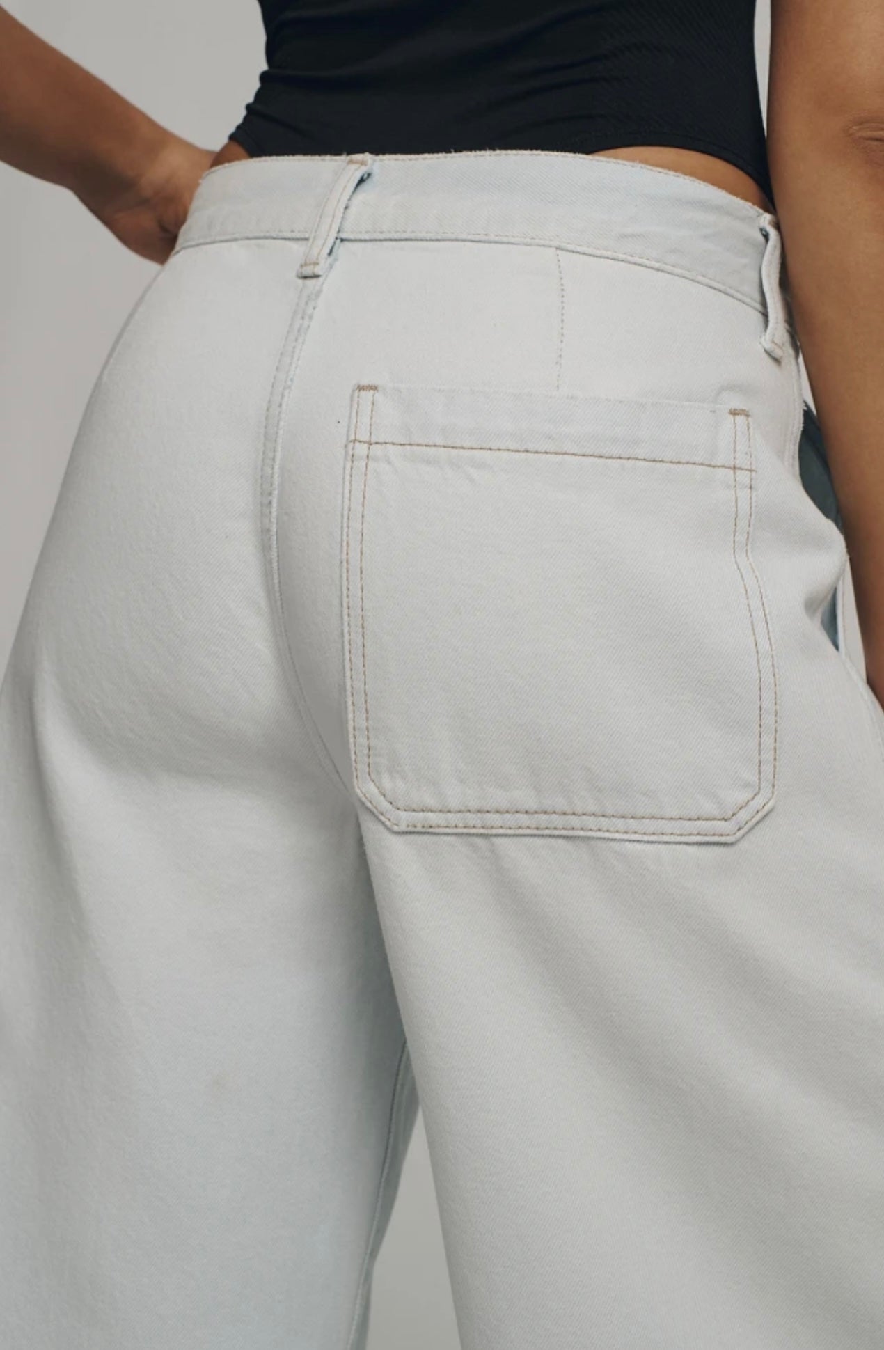 Ética Darcy High-Rise Crop Wide-Leg Culotte Jeans