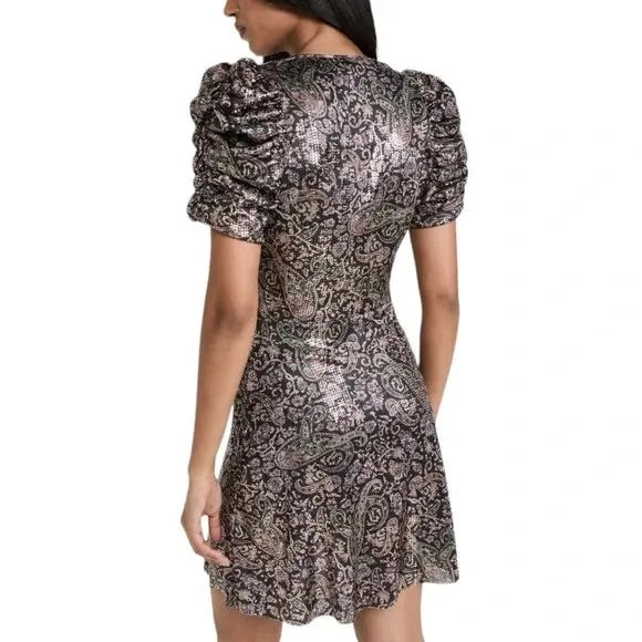 BA&SH paisley metallic dress