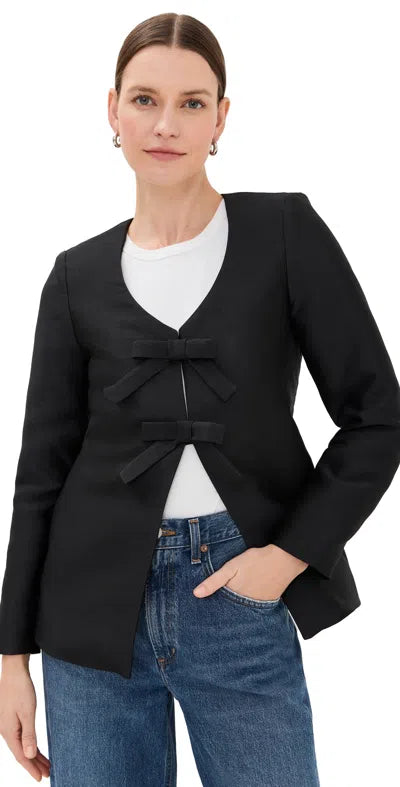 ALIGNE black bow top/jacket NWT