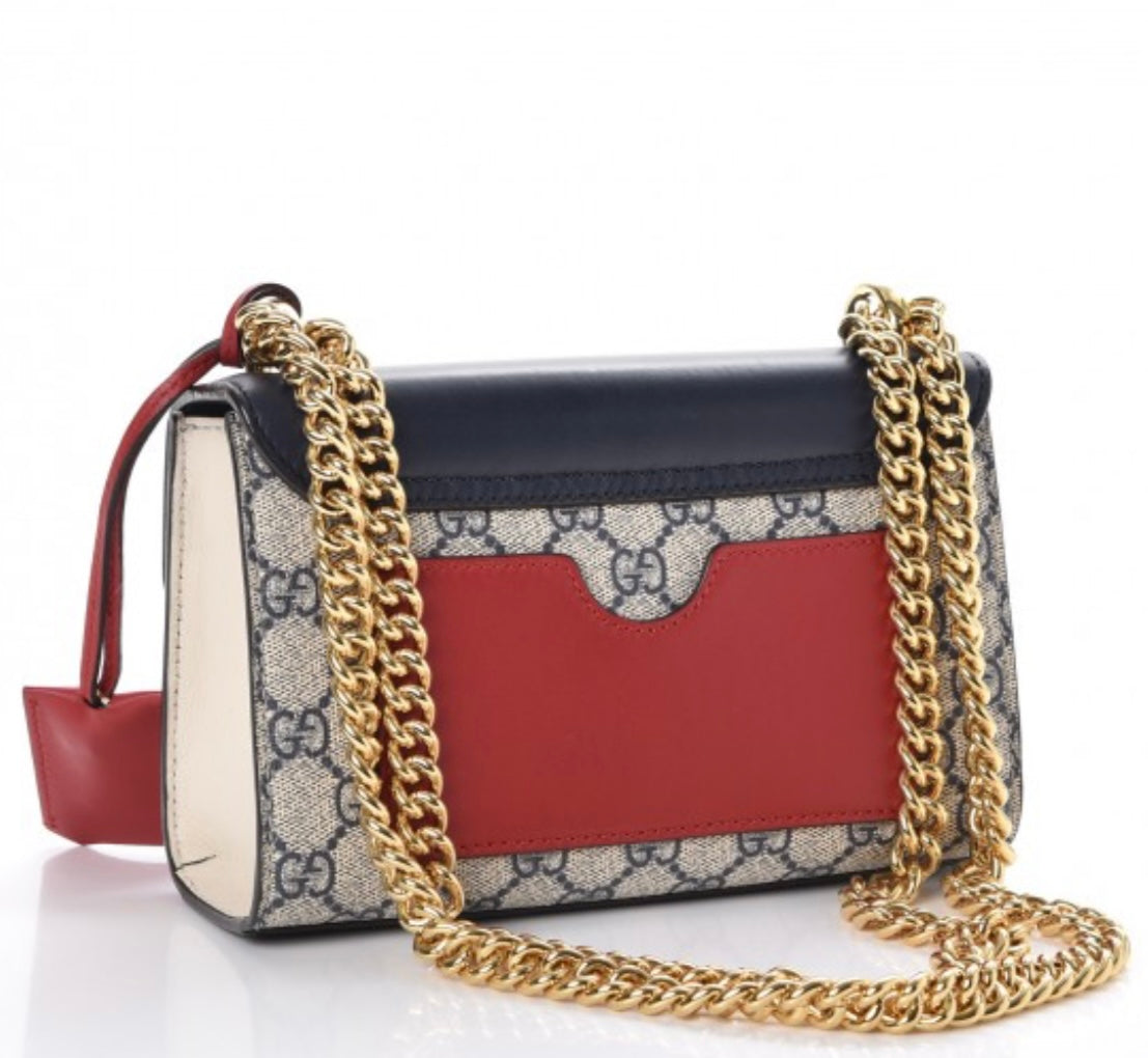 Preloved
Gucci Small GG Supreme Padlock Crossbody Bag