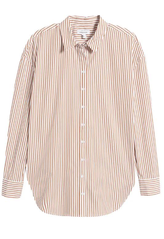 WHITE COMME SI COTTON POPLIN OVERSIZED SHIRT, XS