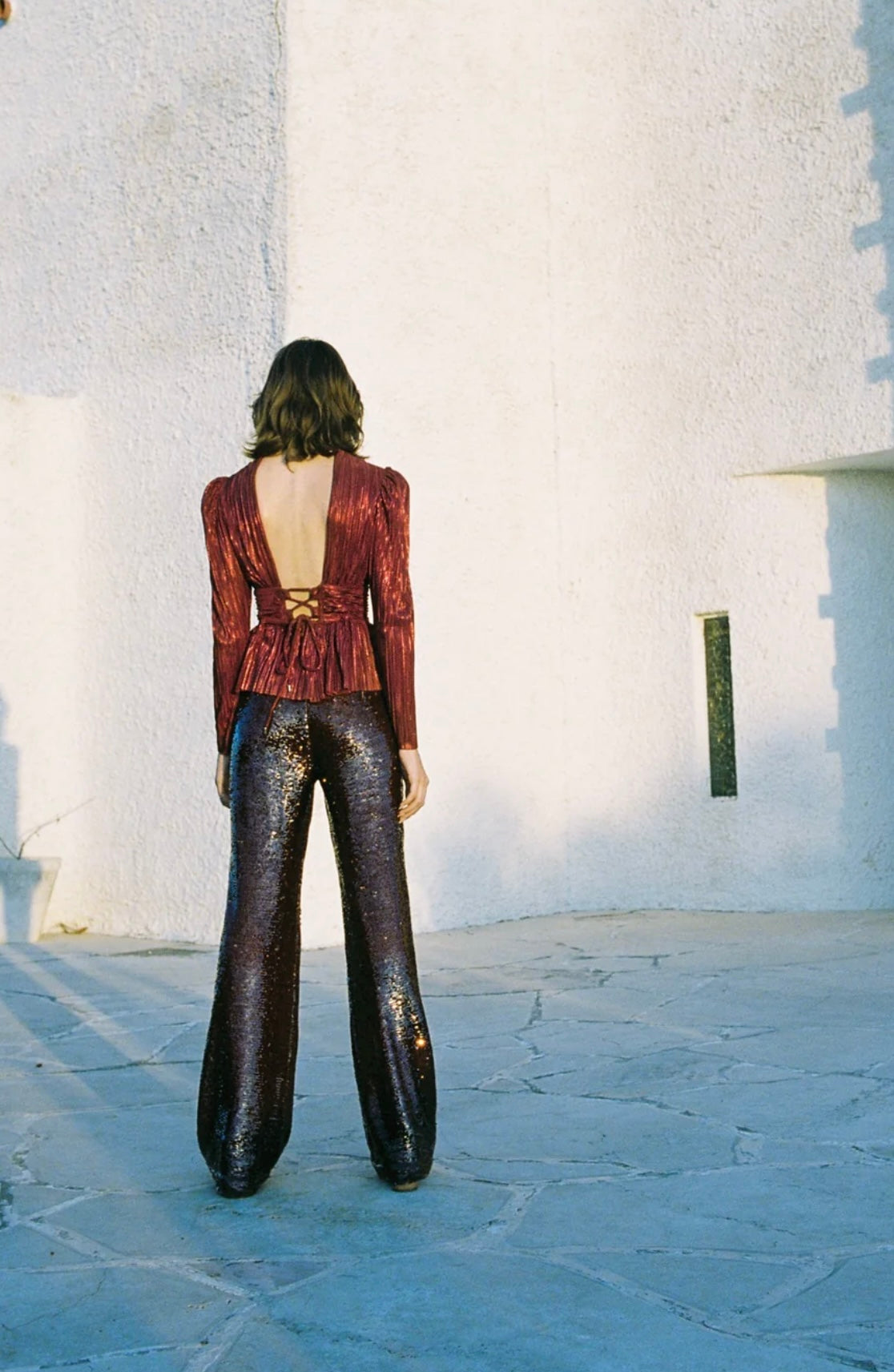 Sabina Musayev - Maxim Top in Ruby Wine