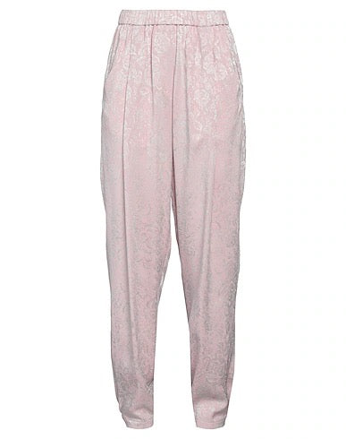 FORTE FORTE pink pants with silver floral design