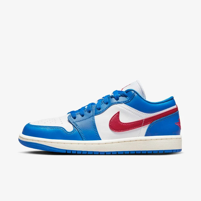 NIKE AIR JORDAN 1 womens low in sport blue/white sail/gym red