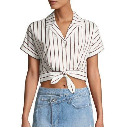 Derek Lam Cropped Stripe Top