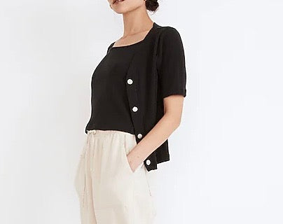 MADEWELL black tank and cardi set