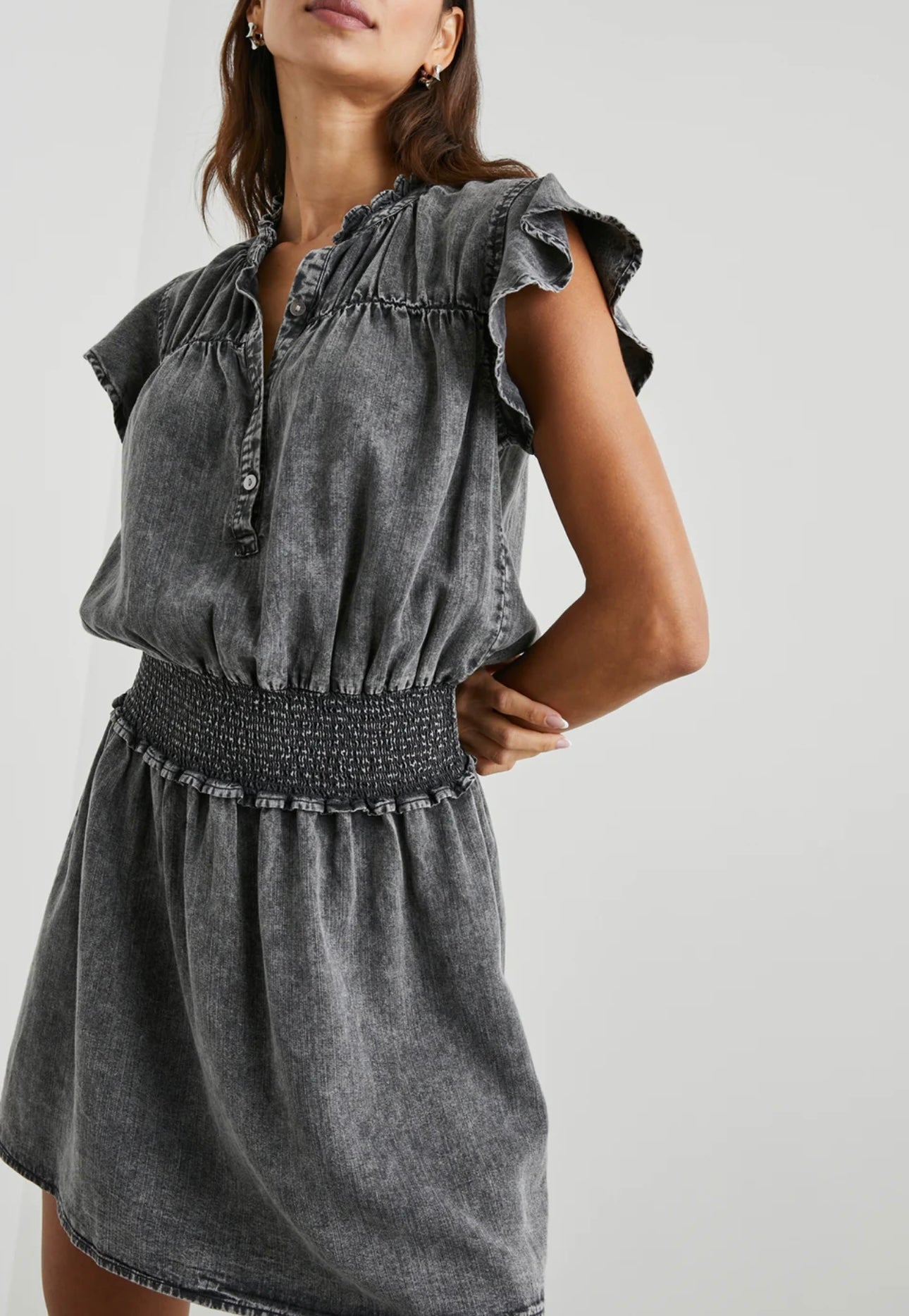 RAILS - Amina Dress
In Black Acid Wash