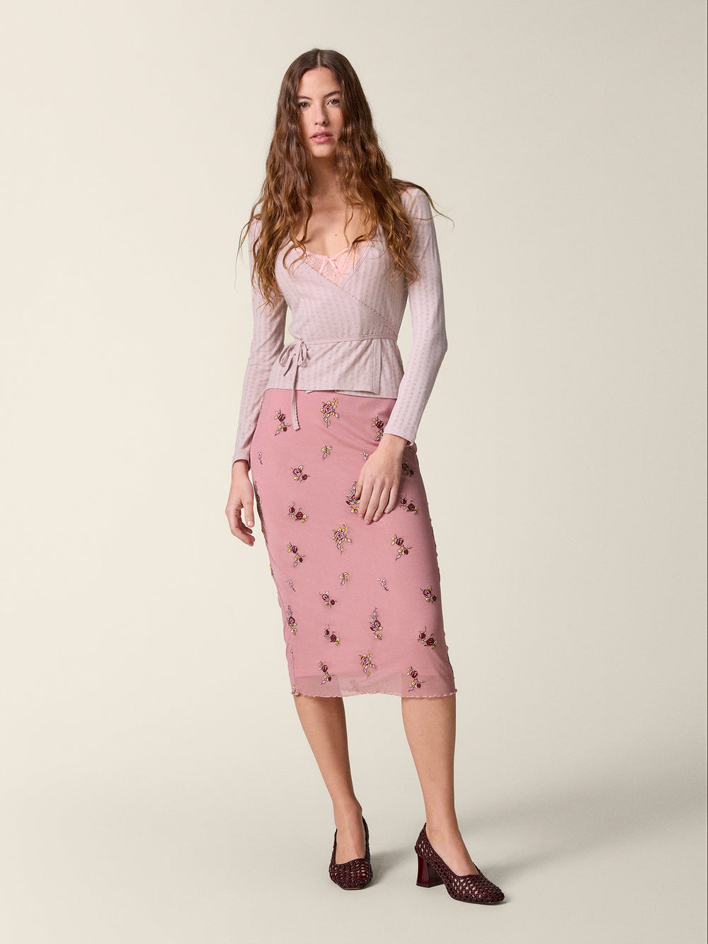 ROUJE floral tana skirt