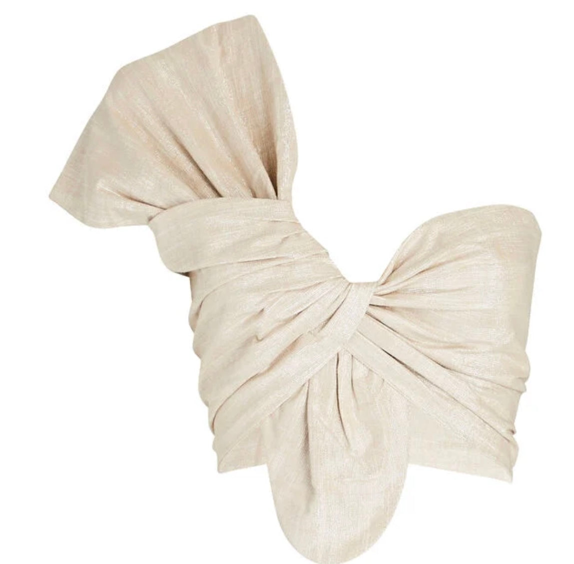 JUST BEE QUEEN
Sol Knotted One-Shoulder Crop Top