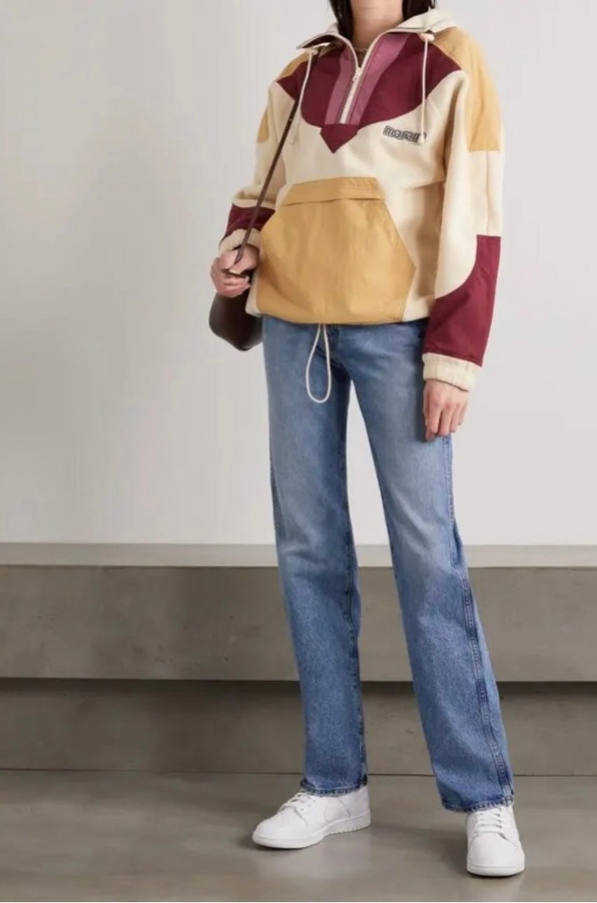 ISABEL MARANT
color-block fleece sweatshirt