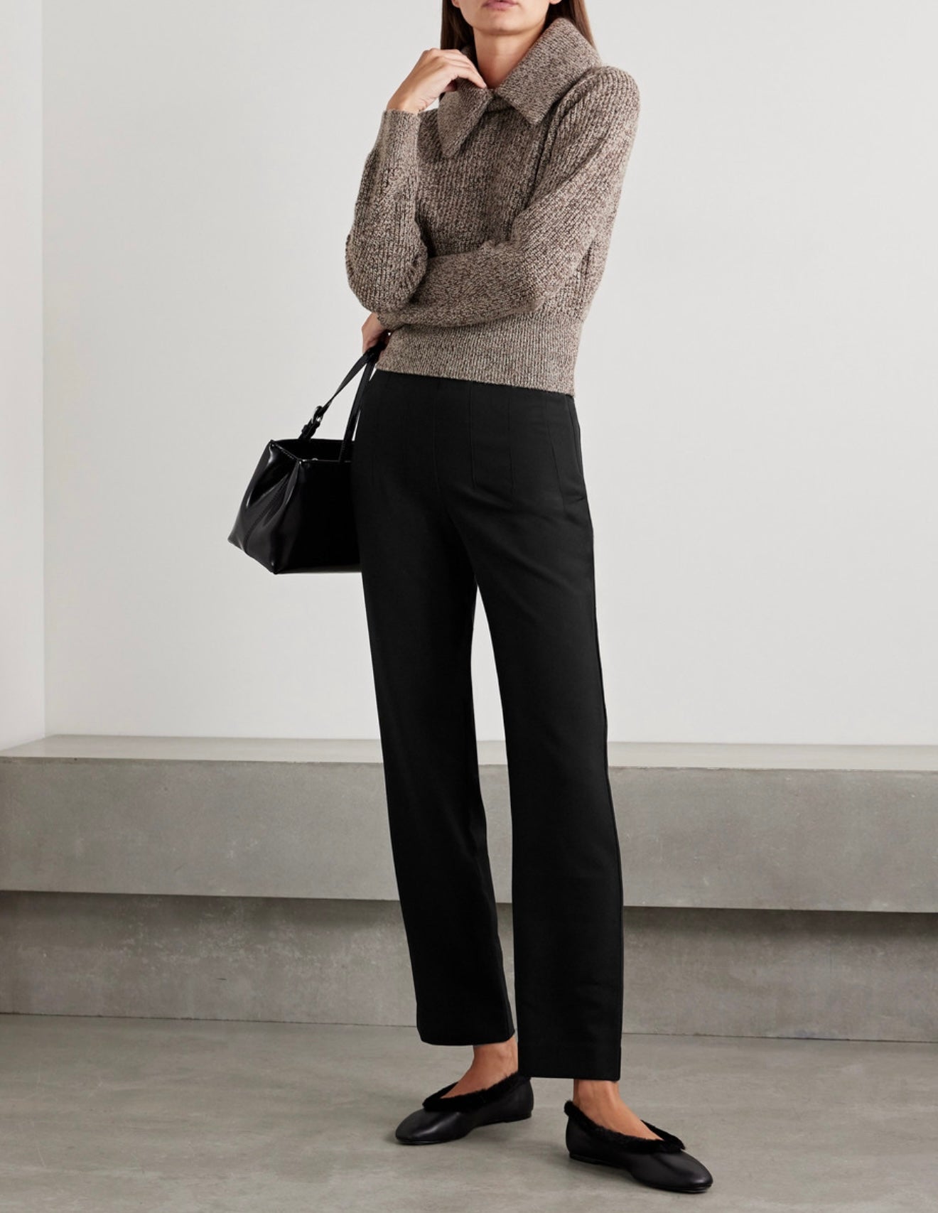 STAUD - Caleb Jersey Straight Leg Pants