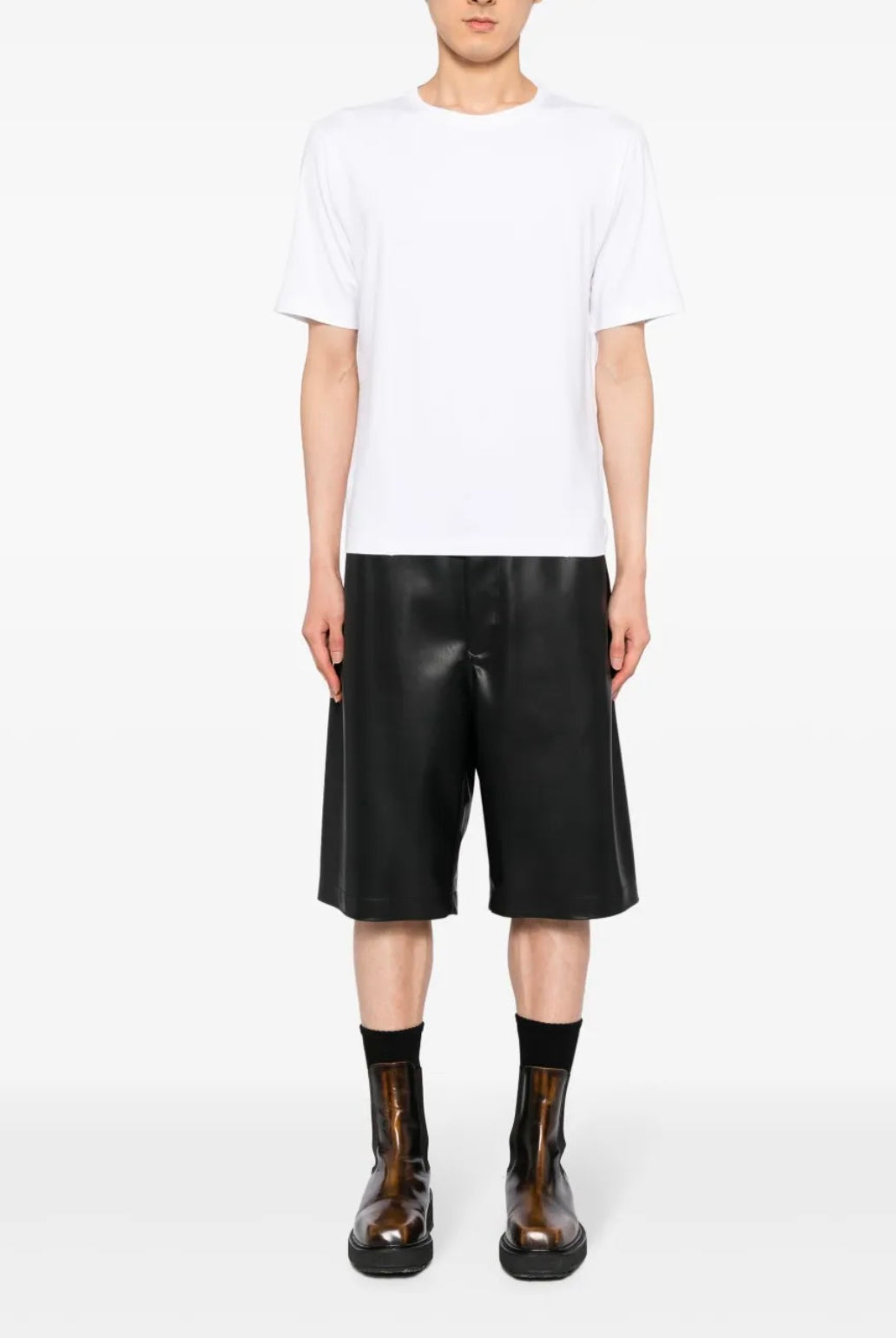 Peter Do
pleat-detail cotton T-shirt