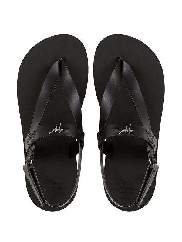 GUISEPPE ZANOTTI black flip flot hydra sandals
