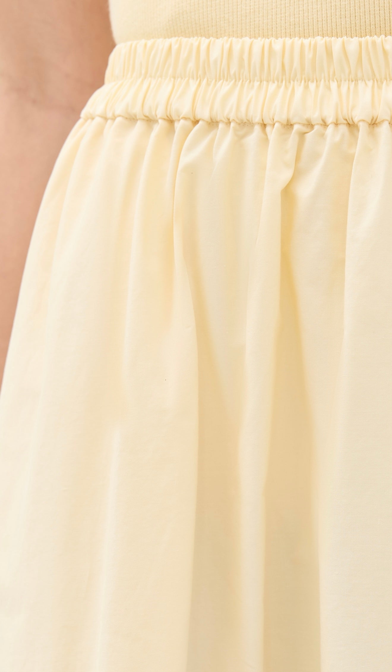 ALIGNE - NATALIE ELASTICATED COTTON MIDI SKIRT