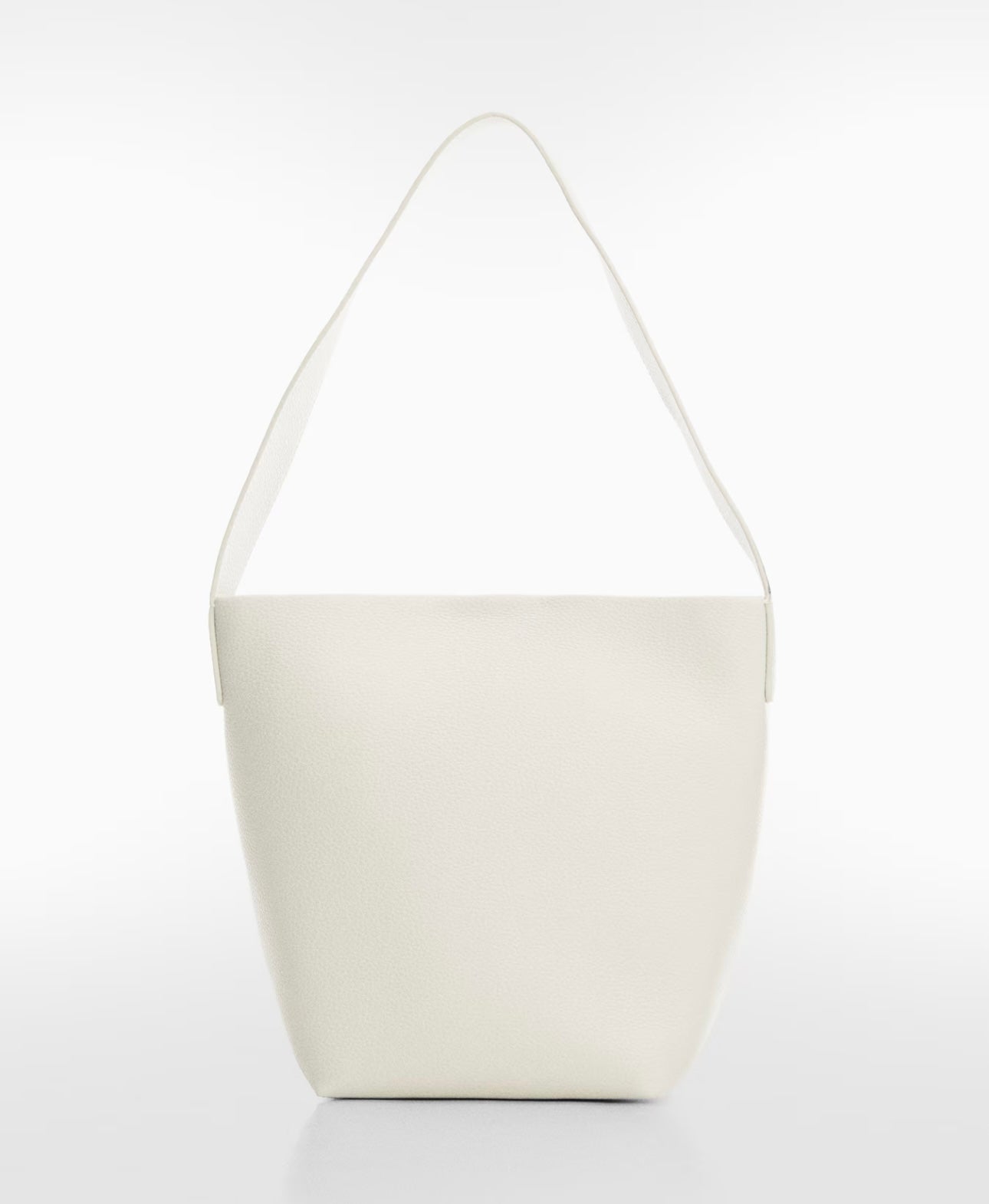 MANGO - Leather effect bucket bag