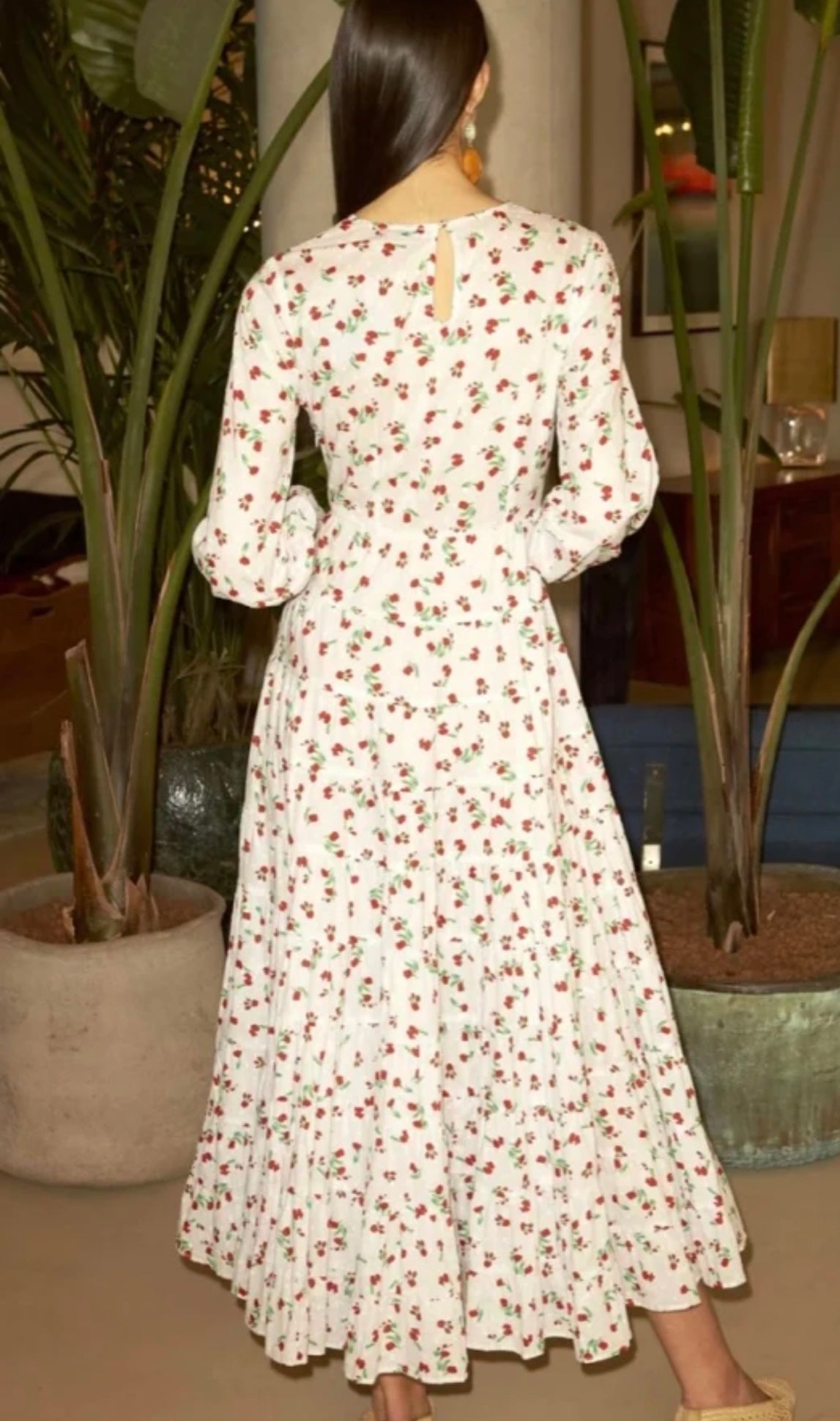 RIXO - PIP FLORAL PRINT COTTON MAXI DRESS