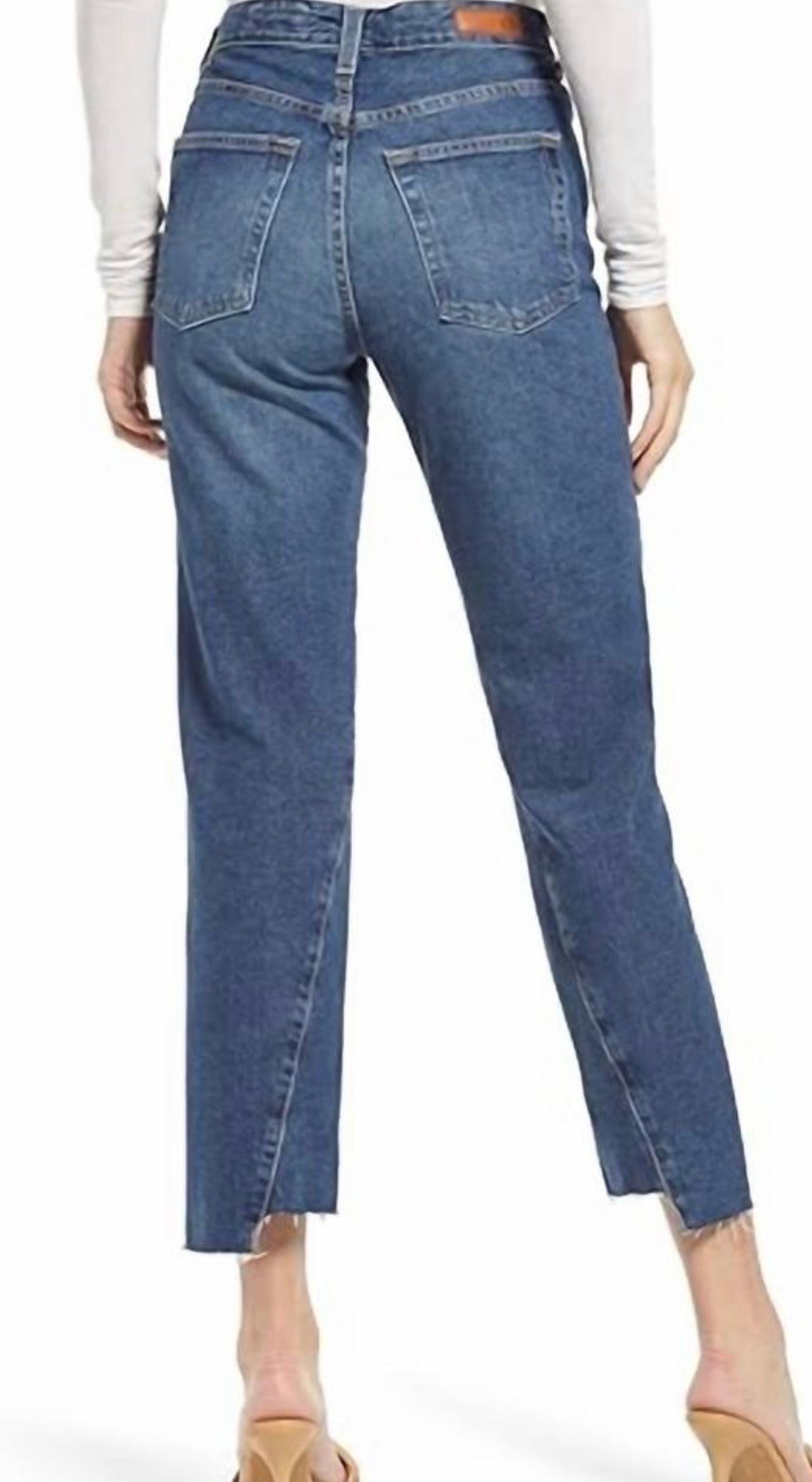 AG Jeans - Twisted Alexxis high-rise vintage straight crop