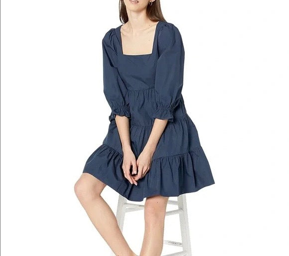 MADEWELL baby doll style poplin dress