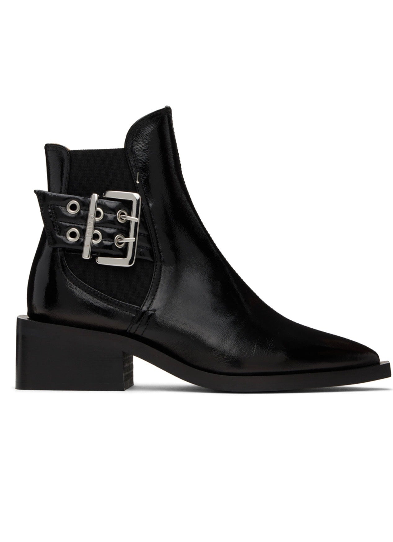 Ganni - Black Chunky Chelsea Boot