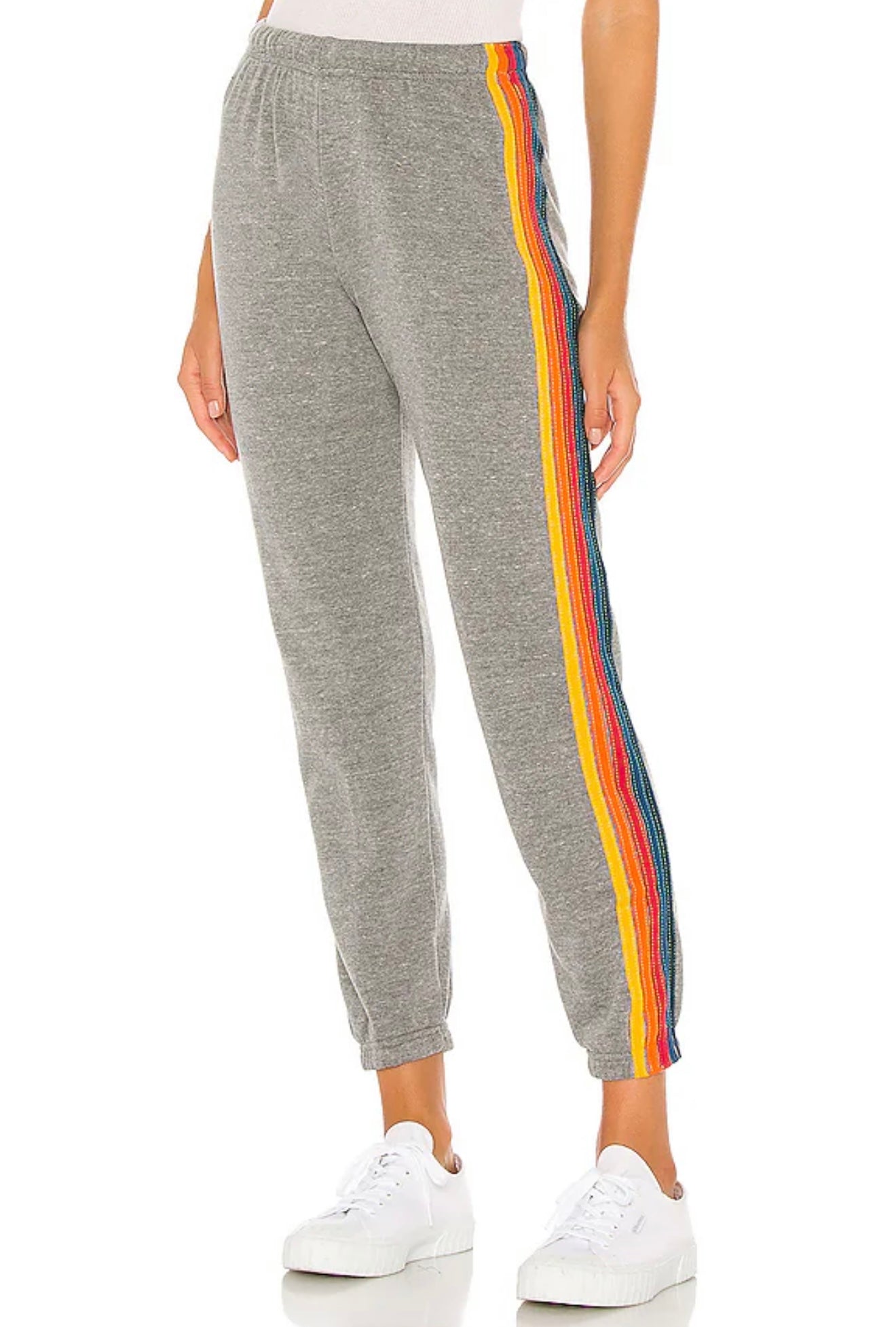 AVIATOR NATION
5 STRIPE HOODIE & SWEATPANTS SET- HEATHER GREY