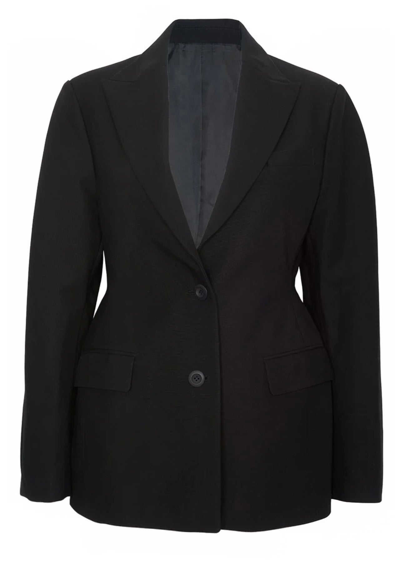 THE FRANKIE SHOP - COLETTE HOURGLASS BLAZER - BLACK