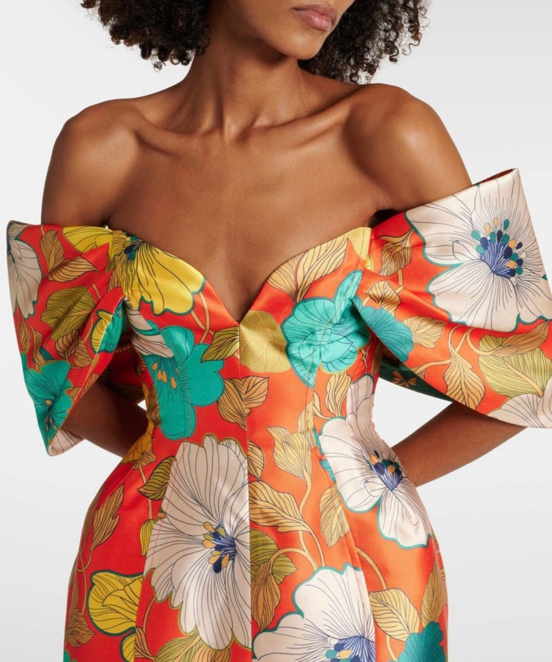 Alémais Piato printed bustier dress
