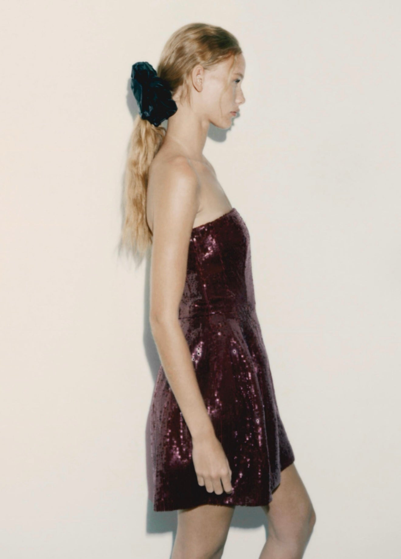 Zara - Sequin Strapless Dress